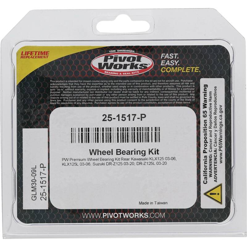 Load image into Gallery viewer, Pivot Works 25-1517-P PIV Wheel Bearing Kit
