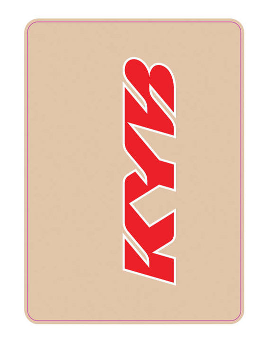 Dcor 40-80-123 Upper Forks Decal - KYB - Red