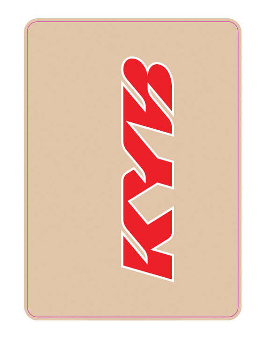 Dcor 40-80-123 Upper Forks Decal - KYB - Red