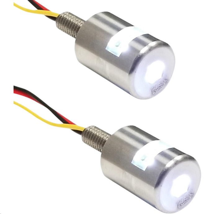 K&S Technologies 25-9186 Three-Beam License Plate Bolt Lights - White -  Run/Turn/Brake