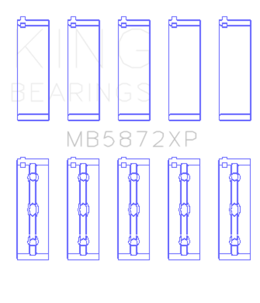 King Engine Bearings MB5872XP KING Main Bearings