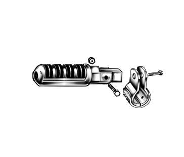 Emgo 50-70133 Buffalo Footpeg Sets with 1-1/8in. Clamps