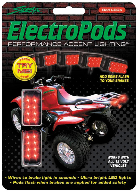 Street Fx 1043913 Electropods - Rectangle - Red