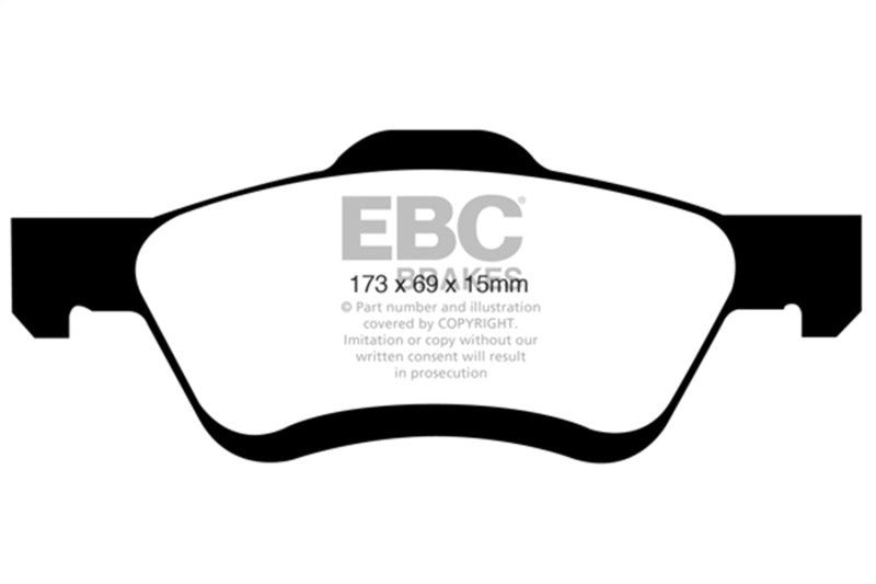 Load image into Gallery viewer, Ebc DP61709 EBC Greenstuff Brake Pad Sets

