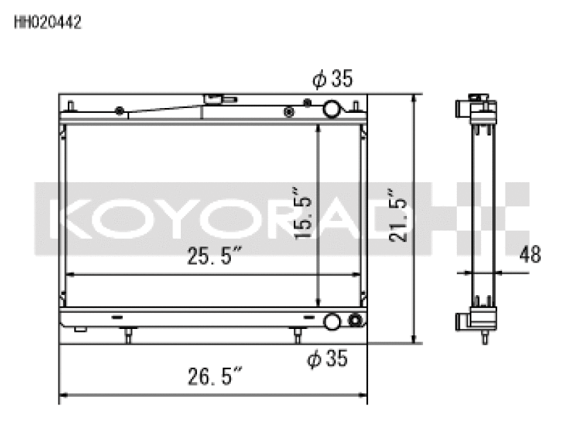 Load image into Gallery viewer, Koyo HH020442 KOY Racing Radiators
