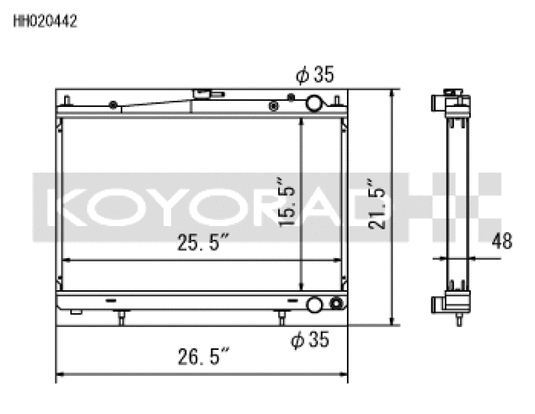 Koyo HH020442 KOY Racing Radiators
