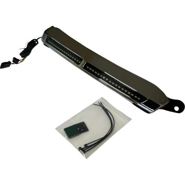 Custom Dynamics CD-RG-CV-W-C DRL Center Windshield Trims - Chrome