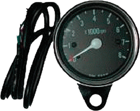 Harddrive 21-6910 Mini 8000rpm Tachometer - Black Face