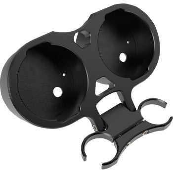 La Choppers LA-7398-02B T-Bar Gauge Relocation Kits - 1in. - Black