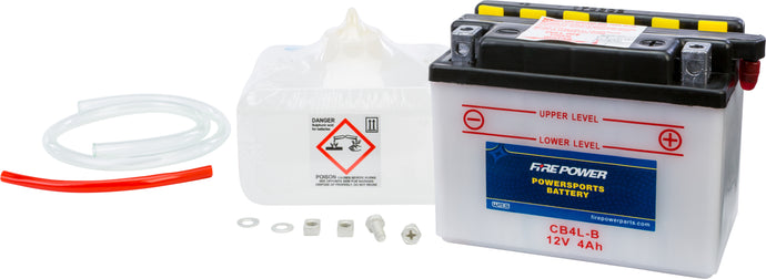 Fire Power CB4L-B Conventional 12V Heavy Duty Battery With Acid Pack