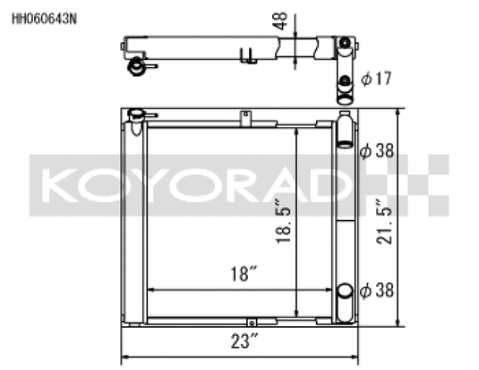 Koyo HH060643N KOY Racing Radiators