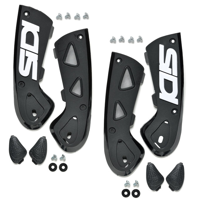 Sidi 81 Vortice and ST Ankle Support Braces - White/Gray - 45-48