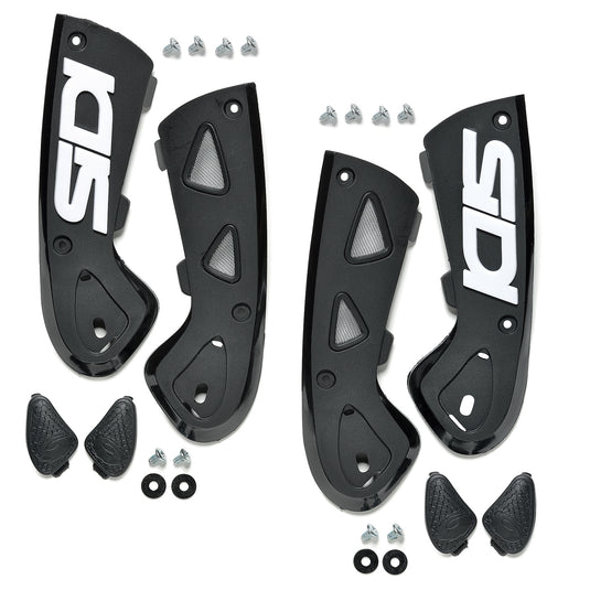 Sidi 81 Vortice and ST Ankle Support Braces - White/Gray - 45-48