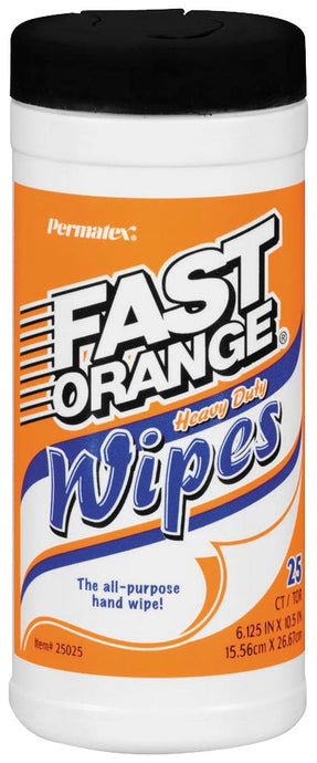 Permatex 25050 Fast Orange Wipes - 25 Count