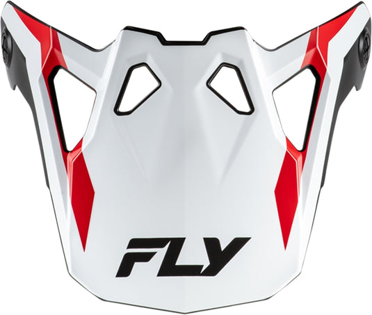 Fly Racing Visor for Fly Formula CP Seal Helmets - White/Black/Red - YL-Lg