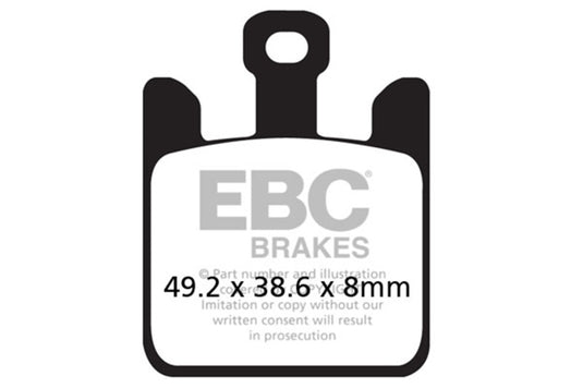 Ebc Powersports FA369/4HH EBC HH Sintered Brake Pads
