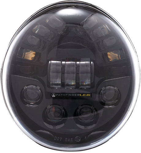 Pathfinder V2VRDB V-rod Led Headlight - Black