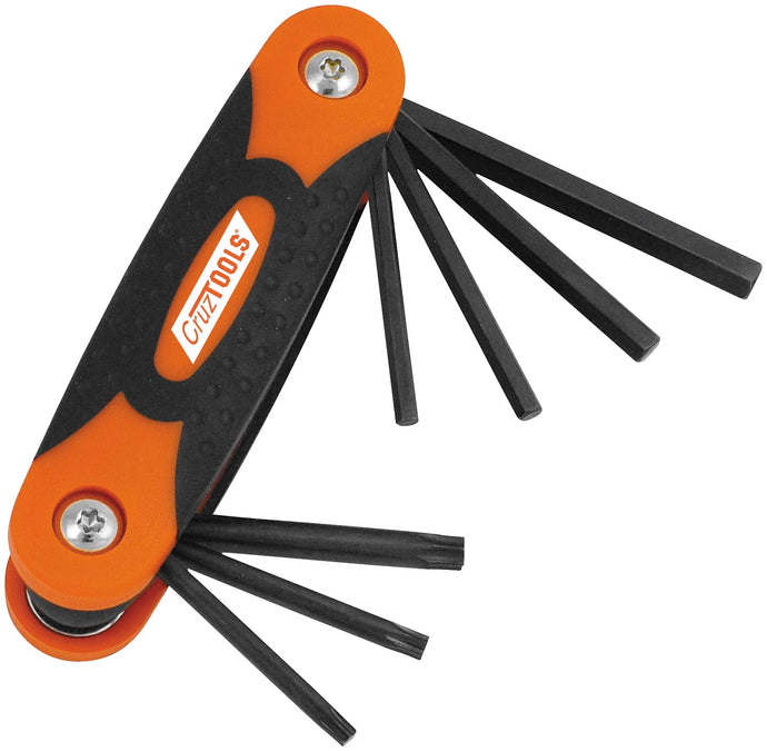 Cruztools FHT1 Folding Hex/Torx Key Set