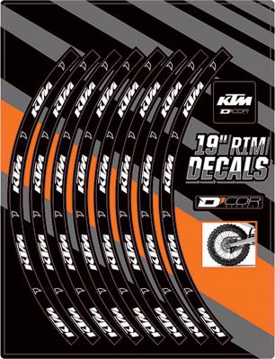 Dcor 40-80-203 Rim Decal - KTM 19in. - Rear