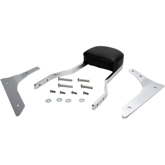 Cobra Boulevard Exhaust 02-5618 Short Square Sissy Bar - Chrome