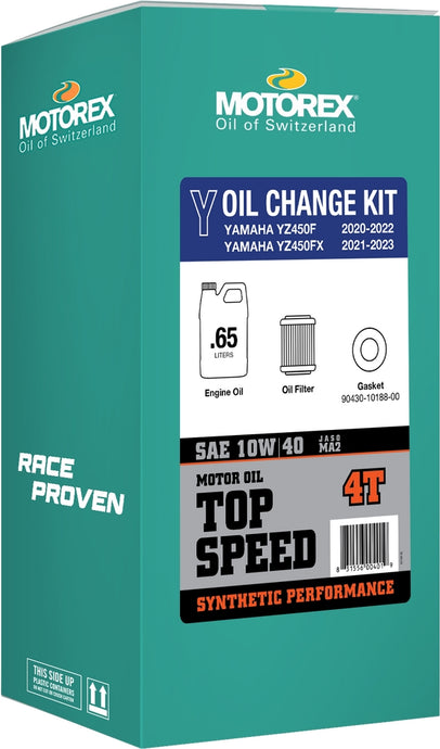 Motorex 311244 Top Speed Oil Change Kit - 0.65L - 10W/40