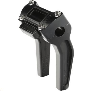Thrashin Supply Company TSC-6500-1 Pullback Handlebar Riser Kit with Gauge Cutout - 6-1/2in. - Anodized Black
