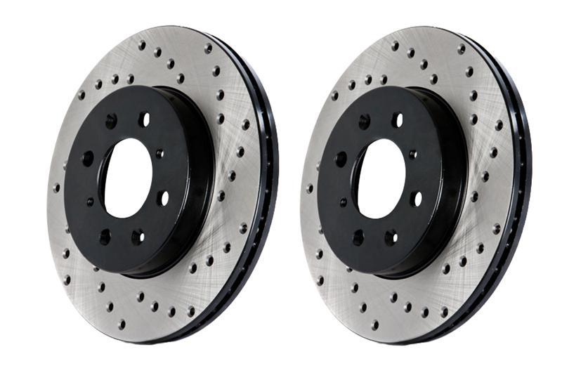 Load image into Gallery viewer, Stoptech 128.34144L ST Drilled Sport Brake Rotors
