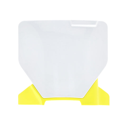 Acerbis 2979281070 Front Number Plate - White/Yellow