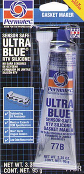 Permatex Chemicals 81724 Ultra-Blue RTV Silicone Gasket Maker - 3.35oz. Tube