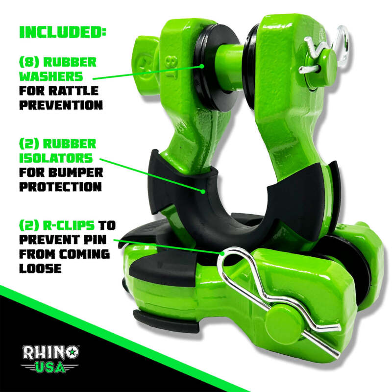 Load image into Gallery viewer, Rhino Usa SUPERSHACK-GRN RSA Shackles
