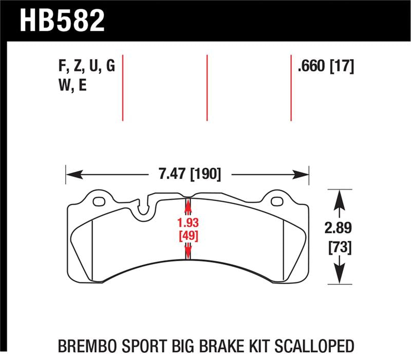 Load image into Gallery viewer, Hawk Performance HB582G.660 HAWK DTC-60 Brake Pad Sets
