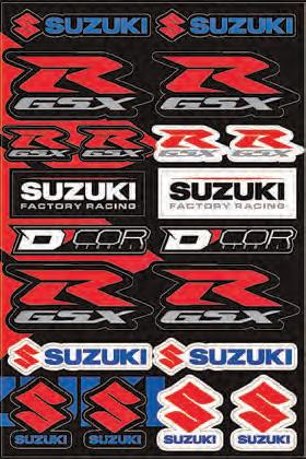 Dcor 40-40-105 Street Decal Sheet - Suzuki
