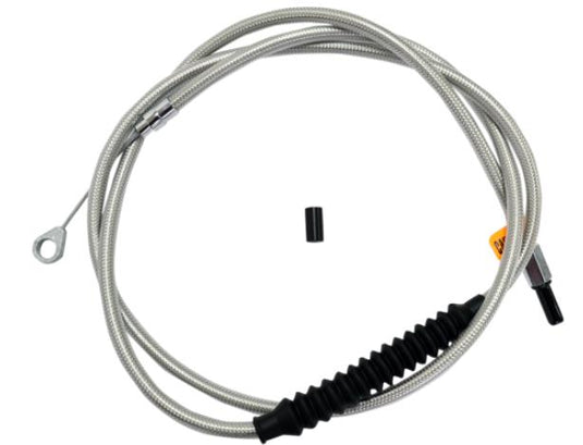 La Choppers LA-8010C16 Braided Clutch Cables - 15in.-17in. Ape Hangers - Stainless