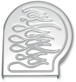 Baron Custom Accessories BA-7820RDF Flame Horn Cover - Rear - Chrome