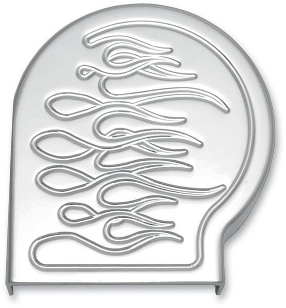 Baron Custom Accessories BA-7820RDF Flame Horn Cover - Rear - Chrome