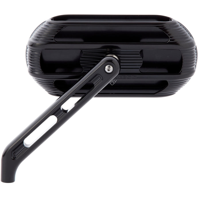 Arlen Ness 510-000 Caged Series Sidekick Mirror - Left - Black