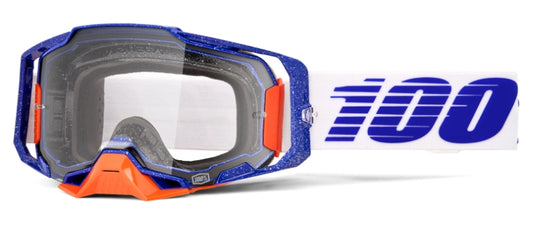 100% Armega Lavingaad Goggles (One Size Fits Most, Lavingaad / Clear Lens)