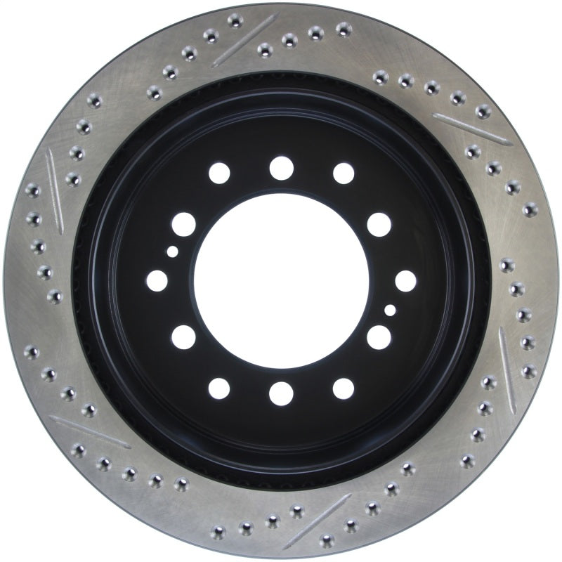 Load image into Gallery viewer, Stoptech 127.44175L ST Slot &amp; Drill Brake Rotors
