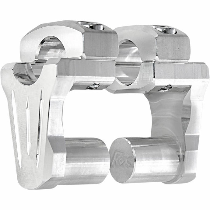 Rox Speed Fx 4R-P2CCM Pivoting Handlebar Riser - 2in. Riser - Natural Aluminum