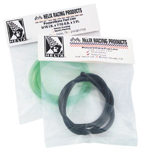 Helix Racing Products 140-3810 Colored Fuel Line - 1/4in. x 3/8in. 25ft. - Transparent Green