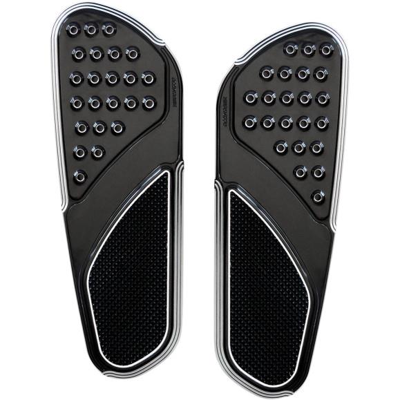 Accutronix FBF91-KDOB Drilled Original Floorboards - Knurled Heel - Black