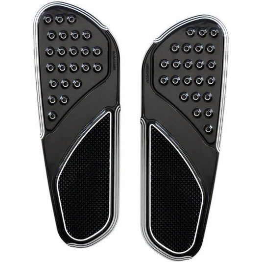 Accutronix FBF91-KDOB Drilled Original Floorboards - Knurled Heel - Black