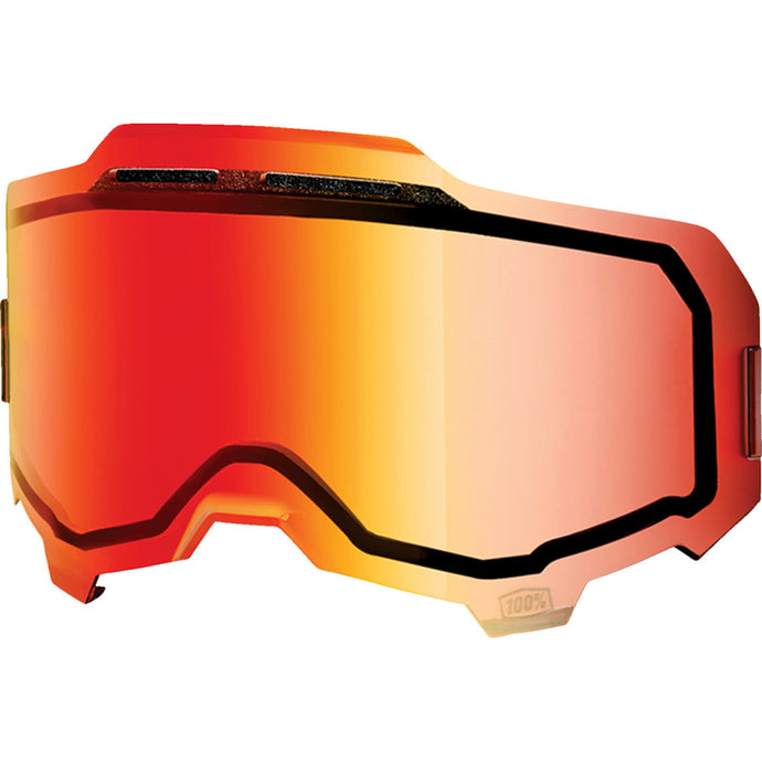 100% Injected Dual Pane Vented Mirror Lens -  Red