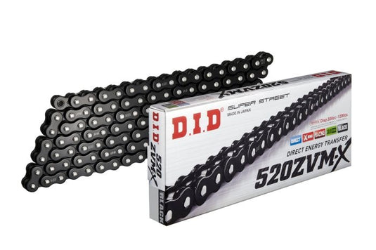 D.I.D 530ZVMX2B130 530 ZVM-X2 Super Street X-Ring Chain - Black - 130 Links