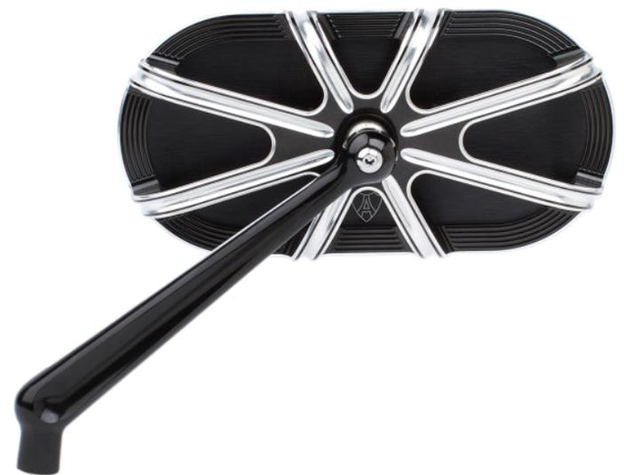 Arlen Ness 13-160 Caged Series 10-Gauge Mirror - Left - Black