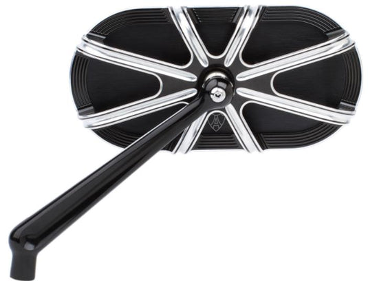 Arlen Ness 13-160 Caged Series 10-Gauge Mirror - Left - Black