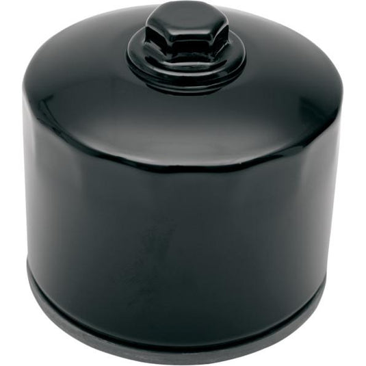 Drag Specialties 0712-0132 Spin-On Oil Filter - Black with Nut