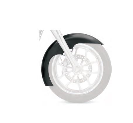 Klock Werks KWF-01-0112-2014 Tire Hugger Series Level Front Fender with Mounting Blocks for 16in.-19in. Wheel