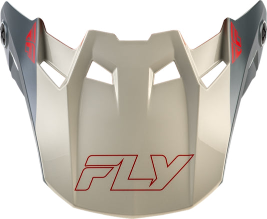 Fly Racing Visor for Formula CC Glide Helmets - Black/Red/Gray - Md-Lg