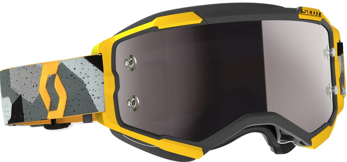 Camo Gray/Yellow / Silver Chrome Works Lens